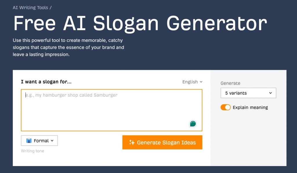 AI in Slogan Generation Explores Tools and Future Trends